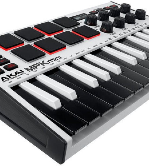 AKAI MPK MINI MKIII MIDI Controller - White - 0694318024928