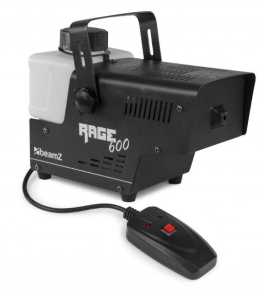 Beamz 160.700/RAGE600I Smoke Machine with Remote Control, Wired - 