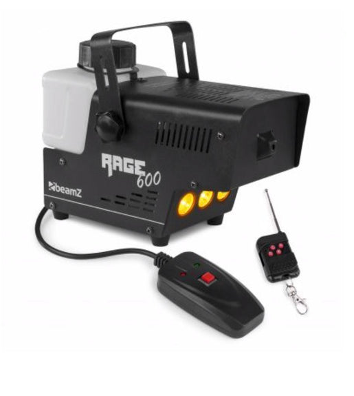 Beamz Rage600LED 160.704B Smoke Machine with Wireless Controller - 