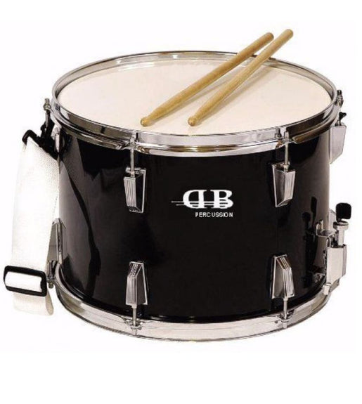 DB PERCUSSION DMS141012DI - BL Marching Snare Drum - Black - 