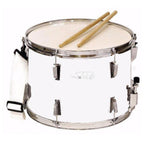 DB PERCUSSION DMS141012DI - WR Marching Snare Drum - White - 