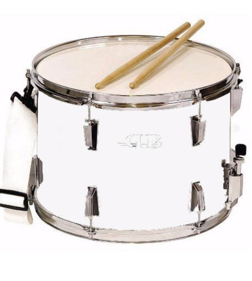 DB PERCUSSION DMS141012DI - WR Marching Snare Drum - White - 