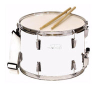 DB PERCUSSION DMS141012DI - WR Marching Snare Drum - White - 