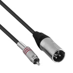 Hybrid CABHYB040 XLR male – RCA Cable 3 meter - 