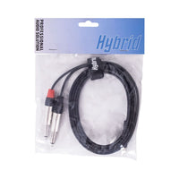 Hybrid CABHYB043 Dual Jack Mono - Minijack 1.8m Audio Cable - 