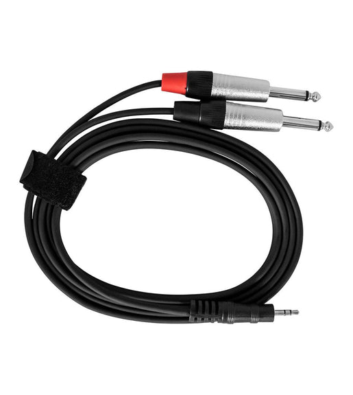 Hybrid CABHYB043 Dual Jack Mono - Minijack 1.8m Audio Cable - 