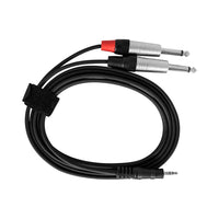 Hybrid CABHYB043 Dual Jack Mono - Minijack 1.8m Audio Cable - 