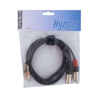 Hybrid CABHYB054 Dual RCA – Dual XLR Male - 1.8 meters - 