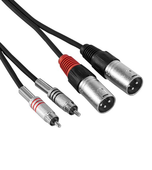 Hybrid CABHYB054 Dual RCA – Dual XLR Male - 1.8 meters - 