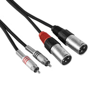 Hybrid CABHYB054 Dual RCA – Dual XLR Male - 1.8 meters - 