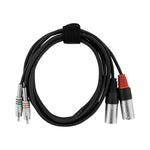 Hybrid CABHYB054 Dual RCA – Dual XLR Male Cable - 1.8 meter - 6009704682431