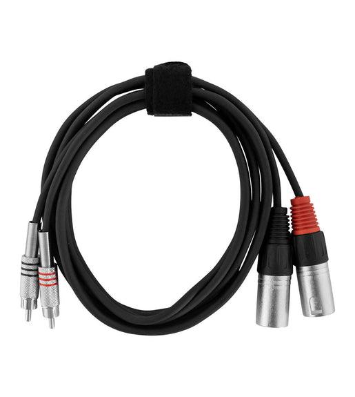 Hybrid CABHYB054 Dual RCA – Dual XLR Male Cable - 1.8 meter - 6009704682431