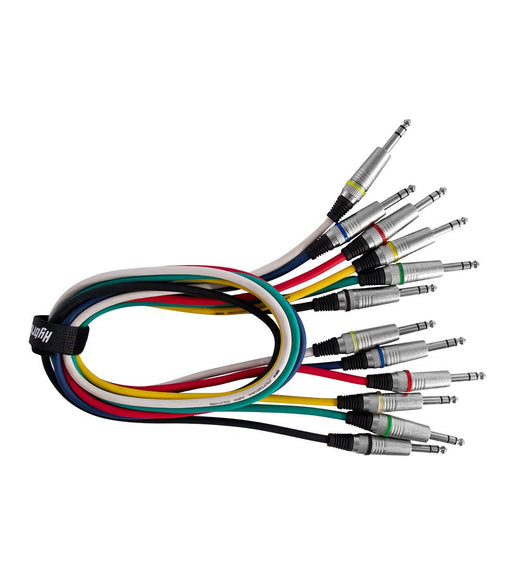 Hybrid CABHYB059 Pack of 6 1/4″ stereo jack to 1/4″ stereo jack audio cables - 1 meter - 