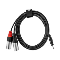 Hybrid CABHYB064 Dual XLR Male - Minijack 1.8 meter Cable - 