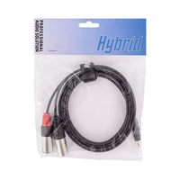 Hybrid CABHYB064 Dual XLR Male - Minijack 1.8 meter Cable - 