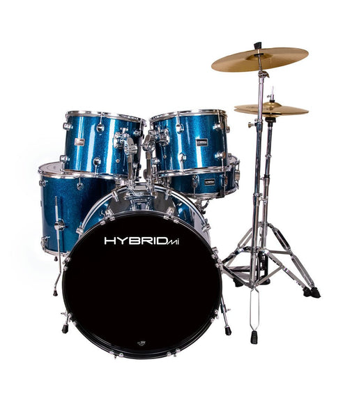 Hybrid Mi Hd5 Lazer Blue 5 Piece Drum Kit - 6009704684961