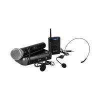 Hybrid MICHYB016 Dual UHF Microphone Headset System - 