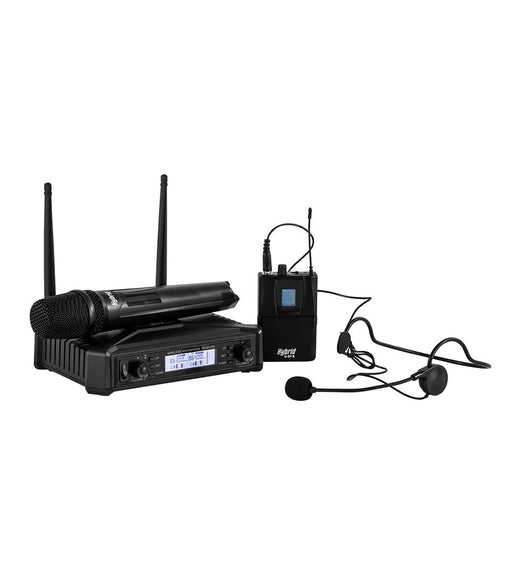 Hybrid U - DV B Handheld + Headset Wireless Microphone System - 