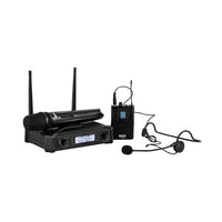 Hybrid U - DV B Handheld + Headset Wireless Microphone System - 