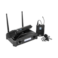 Hybrid U - DV B Handheld + Lapel Wireless Microphone System - 