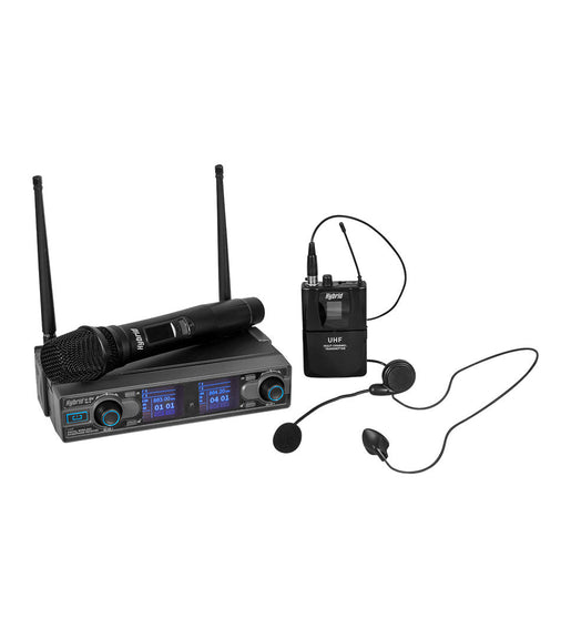 Hybrid U - DV MK3 Handheld + Headset Wireless Microphone System - 