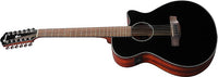 Ibanez AEG5012 - BKH Series Acoustic Electric Guitar In Black - 4549763280923