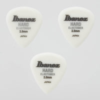 Ibanez BELJ1HD25 Elastomer Pick 3 Pcs Hard 2.5mm Teardrop Shape - 