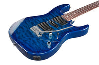 Ibanez GRX70QA - TBB Electric Guitar Quilted Transparent Blue Burst - 4515110752399