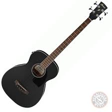 Ibanez PCBE14MH - WK Acoustic Bass Guitar - Weathered Black - 4549763266323