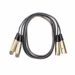 Kentech AUC034 - 1M Audio Dual XLR Male - Dual XLR Female 1M - 