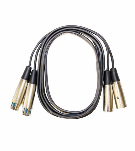 Kentech AUC034 - 1M Audio Dual XLR Male - Dual XLR Female 1M - 