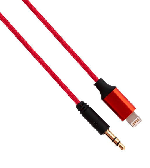 Rubiqube IPMIJR IPhone to 3.5mm Mini Stereo Jack Cable - Red 1.8 meter - 