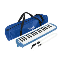 Stagg Melosta37 - BLUE melodica 37 key blue with bag - 5414428255631