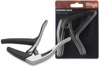 STAGG SC - PXCU CR Professional Acoustic / Electric Guitar Capo - Crome - 5414428191601