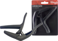 STAGG SCPX - CU BK Professional Acoustic / Electric Guitar Capo - Black - 5414428191588