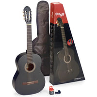 Stagg STAG - C410 - M - BK Classical Acoustic Guitar Pack Black - 