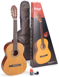 Stagg STAG - C440M NAT 4/4 Classical Acoustic Guitar Pack - 